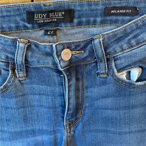 Judy Blue Women's Boyfriend Jeans in Classic Blue